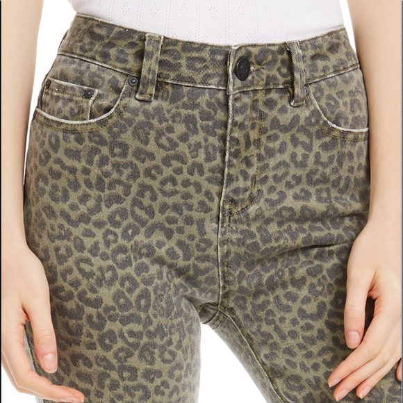Indigo Rein Leopard Print Cropped Skinny Jeans - Picture 3 of 11